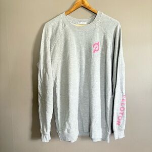 Peloton Limitless Crew Gray Cotton Sweatshirt Size Medium